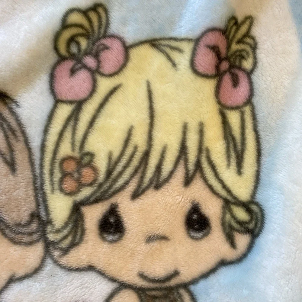 Vintage 2006 luxury plush throw Precious Moments baby nursery pals 30